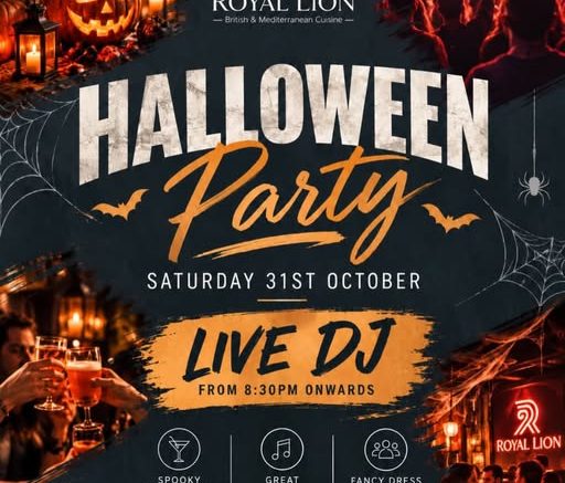 Whats on in Walsall. Halloween party at the Royal Lion